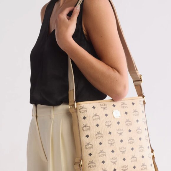 MCM Aren Messenger BAG-Beige